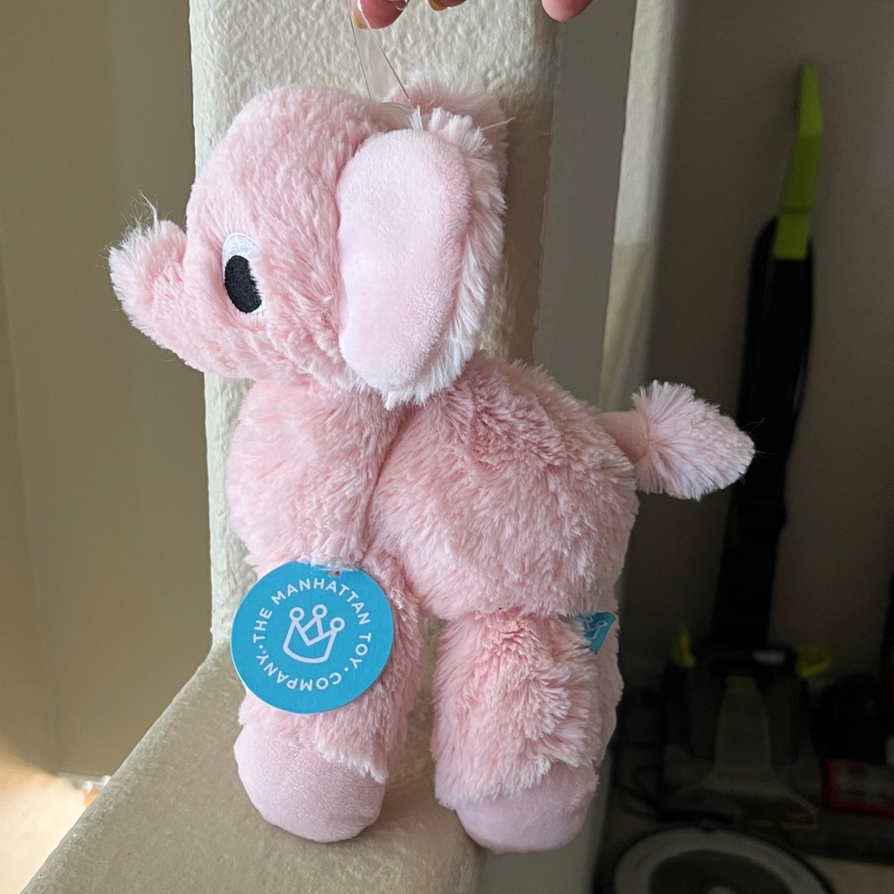 The Manhattan Toy Company Pink Plush Elephant